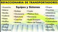 REFACCIONARIA DE TRANSPORTADORES